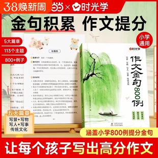 学作文金句例小学生作文800例用万能公式写优秀好词好句好段三四五六年级语文写作技巧方法落素材积累书Q阅读句子散文范文古诗句段