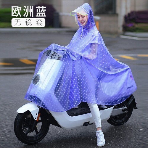 天堂伞雨衣电动车雨衣透明PVC雨衣一体式全身成人骑行电瓶车摩托
