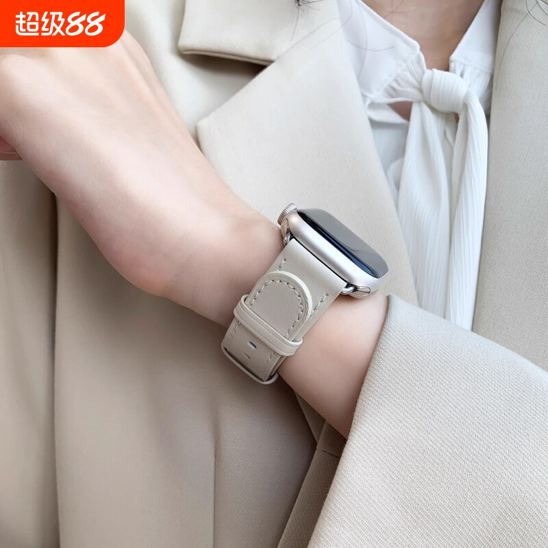 【官网同款】适用小米手环9Pro表带真皮质8Pro女生高级感手腕带红米watch4/5运动vivowatchgt智能华为fit3男