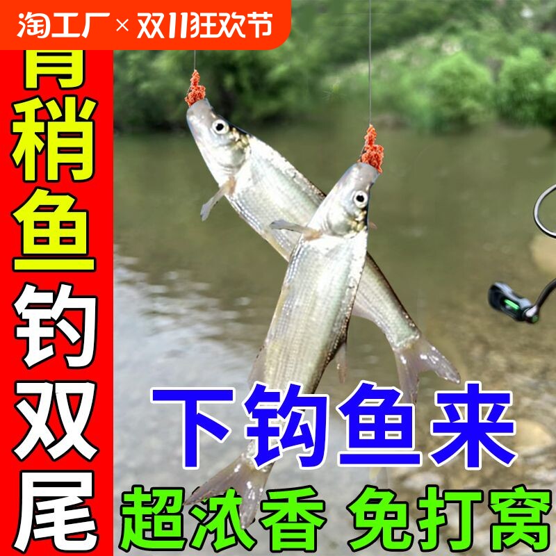 青稍鱼饵料白条专用饵料钓白条捕捉神器野钓翘嘴青稍杀手窝料小药