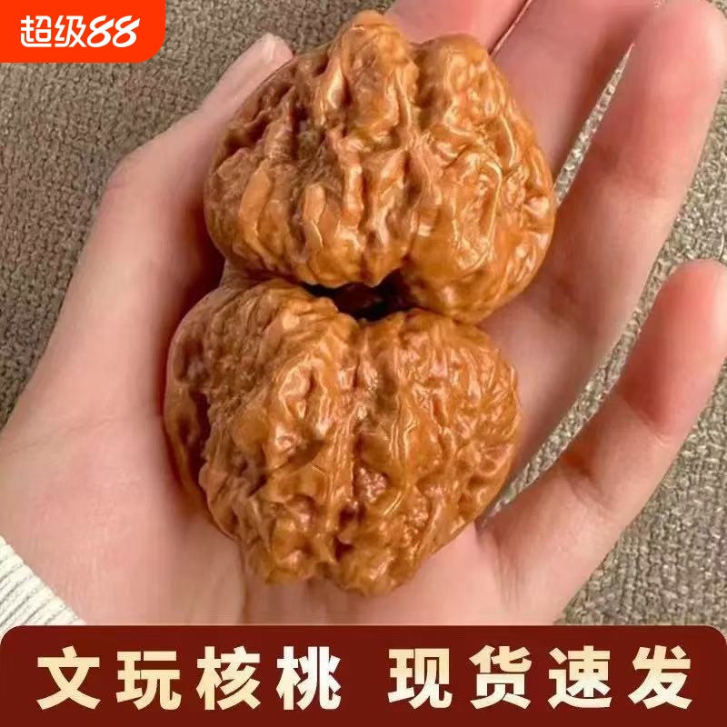 延庆金蝉蛤蟆头正宗老树核桃文玩青蛙手盘玩把件手工