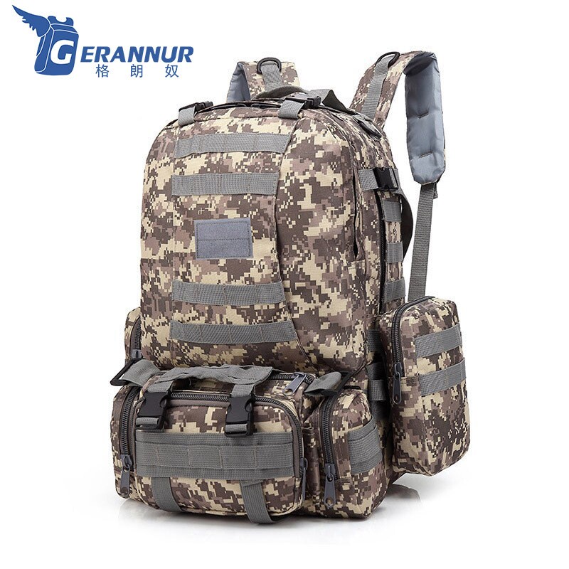 跨境男女登山包户外运动双肩包多功能大容量组合战术背包旅行背包