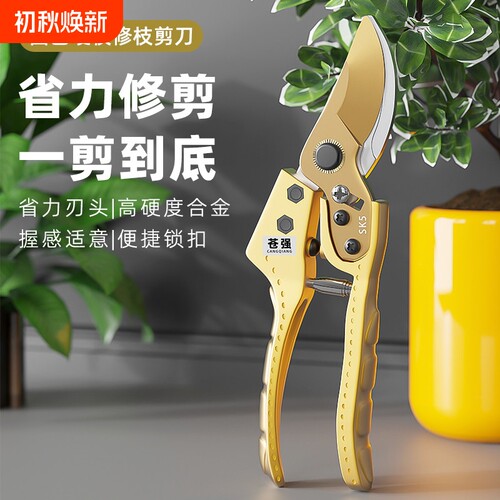 园艺剪刀剪树枝专用剪刀德系精工艺修枝剪果树剪花园林园艺弹簧