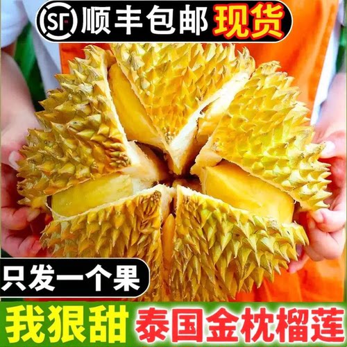 榴莲顺丰包邮新鲜金枕带壳当季鲜果泰国进口整个巴掌果肉细腻香甜