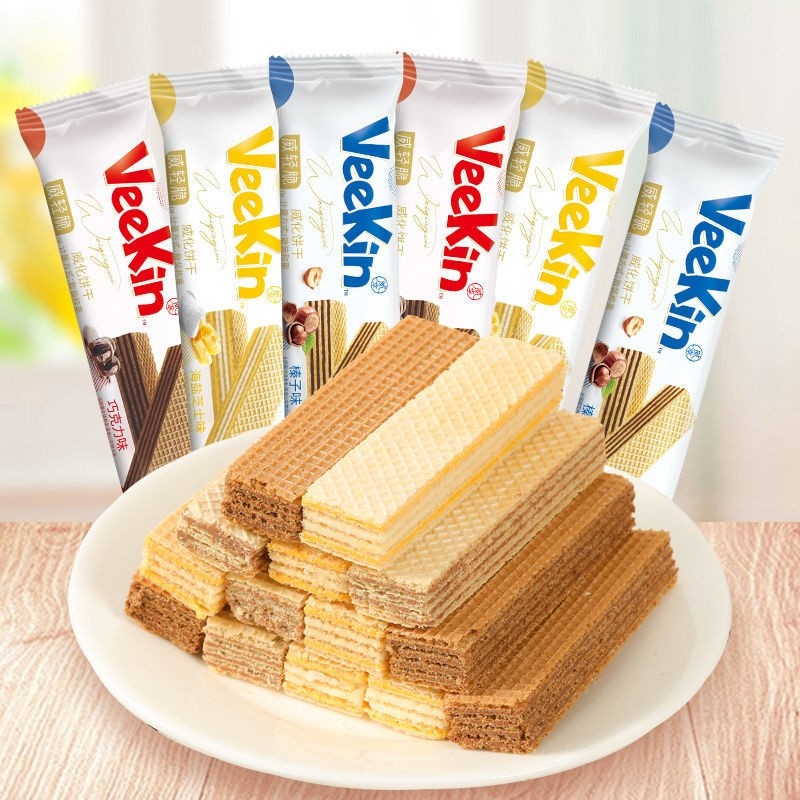 达利园好吃点威轻脆威化夹心饼干35包多口味休闲零食品巧克力芝士