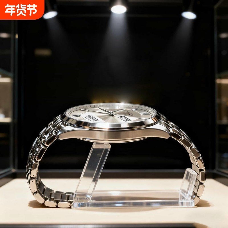 手表男款全自动男表数字双日历防水腕表男机械风全自动防水高级感