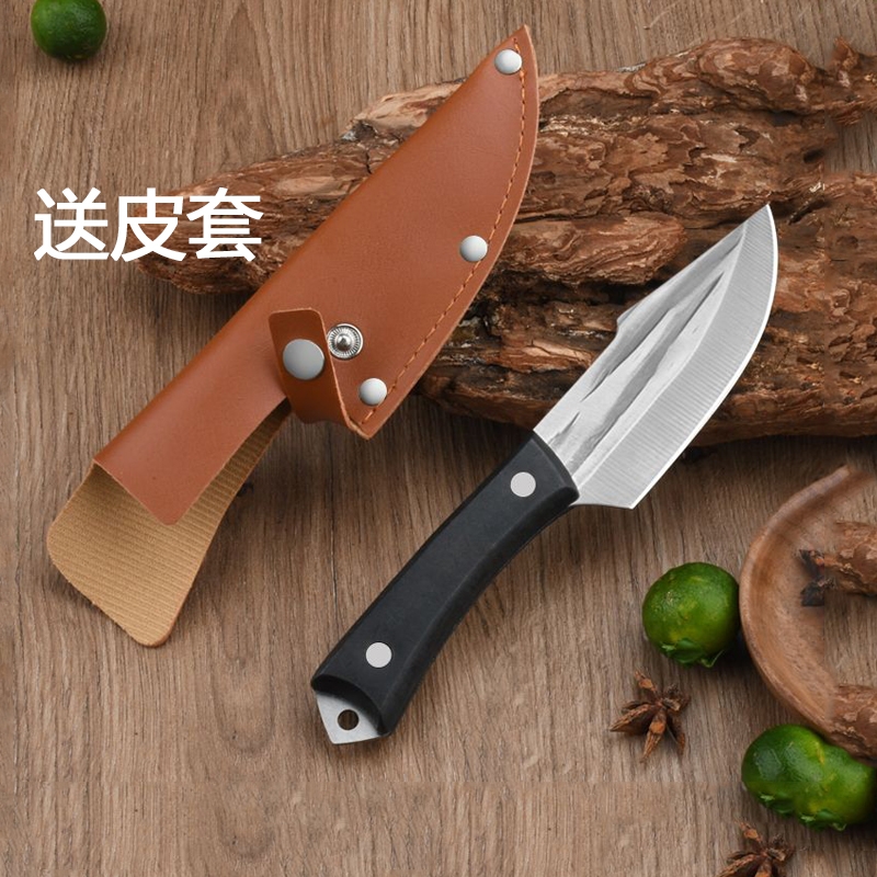 手工锻打小菜刀蒙古手把肉小刀切肉刀户外便携水果刀商用杀鱼刀具