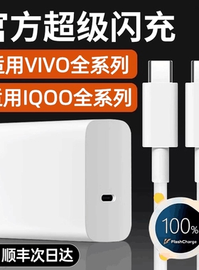 适用vivo快充数据线充电器手机线充电器s20/s30/x200闪充x80充电线y500/s15/s16/s17/s18/s19pro原套装