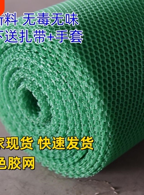 鸡鸭鹅加厚漏粪塑料围栏网格小孔防护绿色垫户外育雏网床养殖家用