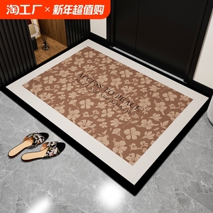 入户门脚垫进大门口地垫比利时绒家用玄关耐脏防滑轻奢地毯可裁剪