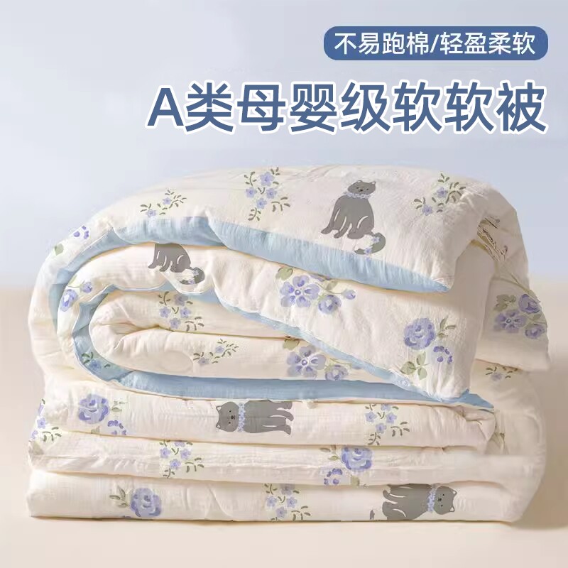 抗菌可水洗冬被棉被单人四季通用春秋空调被冬季被褥加厚宿舍被子