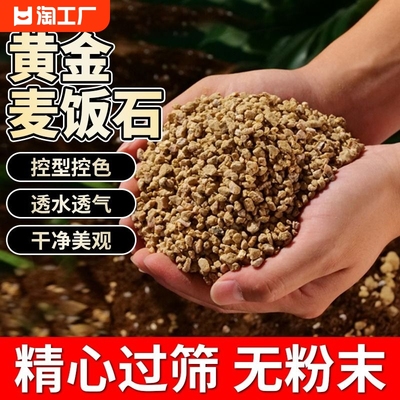 黄金软麦饭石颗粒土营养土多肉植物铺面石拌土专用多肉种植土扦插