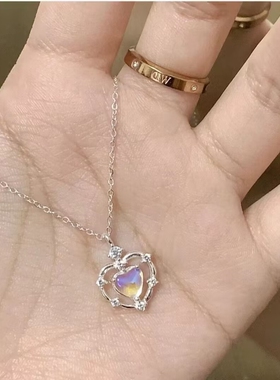 项链女锁骨链气质简约轻奢小众和田玉饰品冷淡风蝴蝶双层貔貅爱心