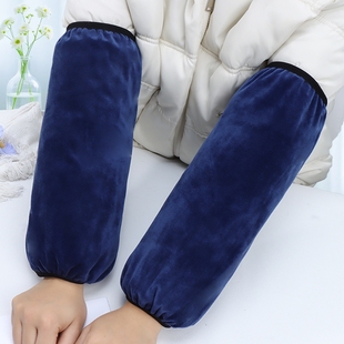 长款加肥加大房耐脏袖套男羽绒服套袖专用女上班干活用灰色黑色