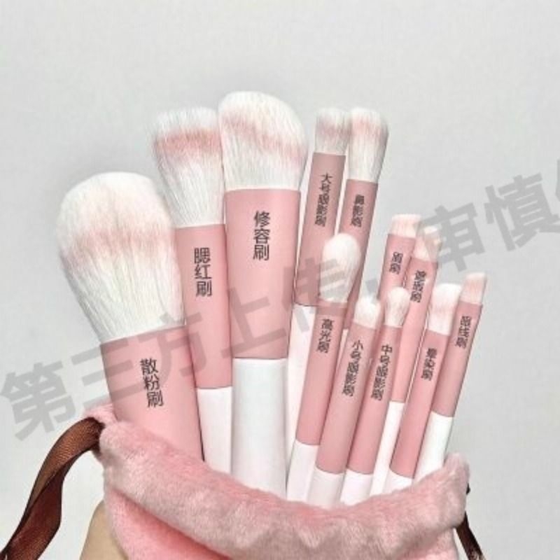 新款5支刷化妆刷套装粉色 美妆工具眼影刷化妆刷子
