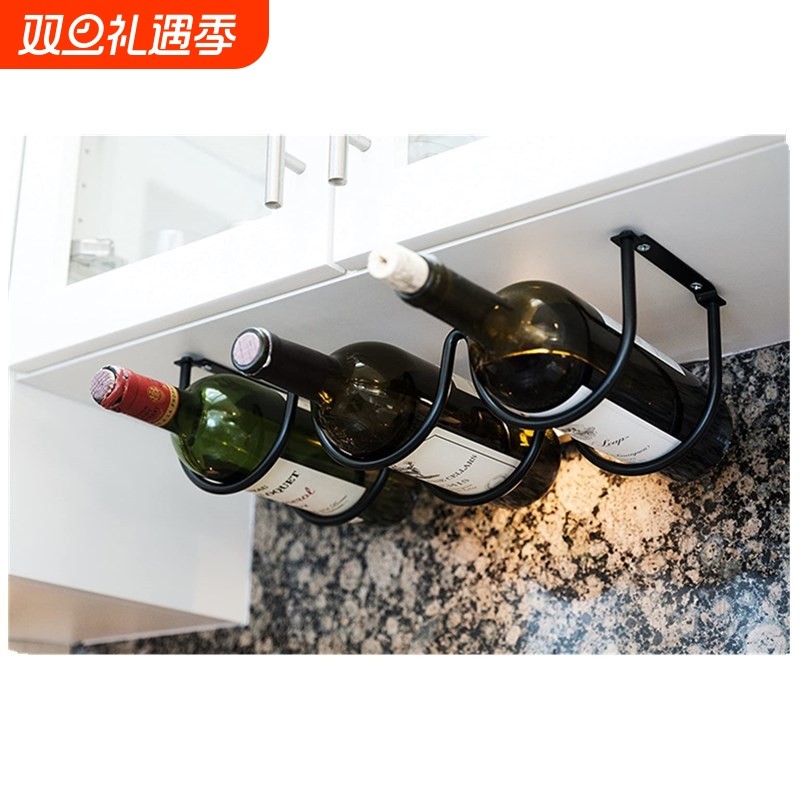 简约红酒架客厅厨房葡萄酒架创意铁艺酒架家用酒柜摆件