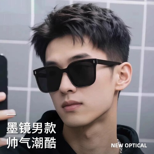 运动墨镜男款太阳眼镜高级感防紫外线2026大脸痞帅开车偏光近视镜