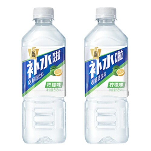 东鹏补水啦柠檬味西柚味555ml*2瓶装电解质水健身电解质饮料