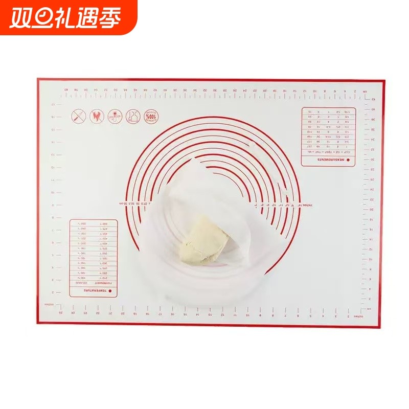 铂金硅胶揉面垫防滑不粘耐高温烘培和面擀面垫子食品级硅胶揉面垫