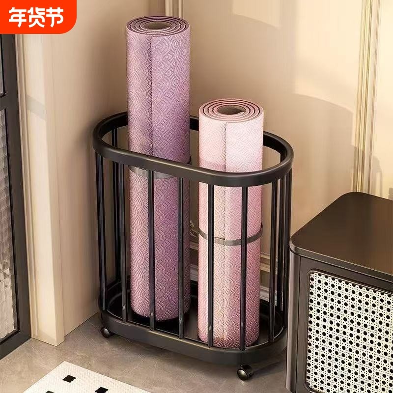 带轮收纳篮瑜伽垫健身器材收纳筐置物架脏衣篮移动脏衣篓客厅神器,收纳整理,运动器材收纳用具,淘宝优惠券,粉丝福利购,淘宝优惠卷