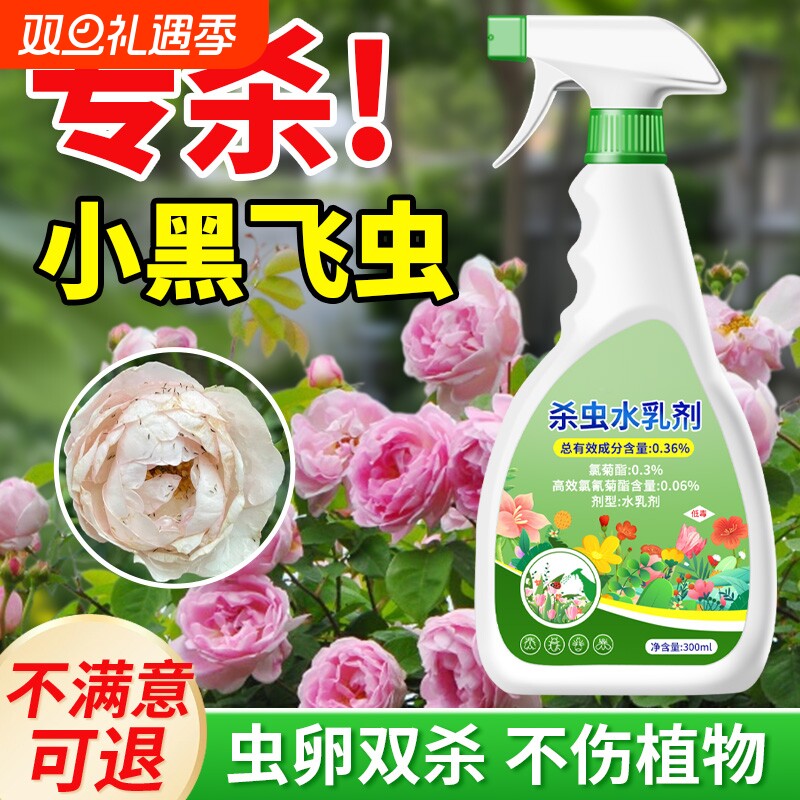 小黑飞杀虫剂花卉除虫剂灭小飞虫土壤植物专杀非室内家用草花