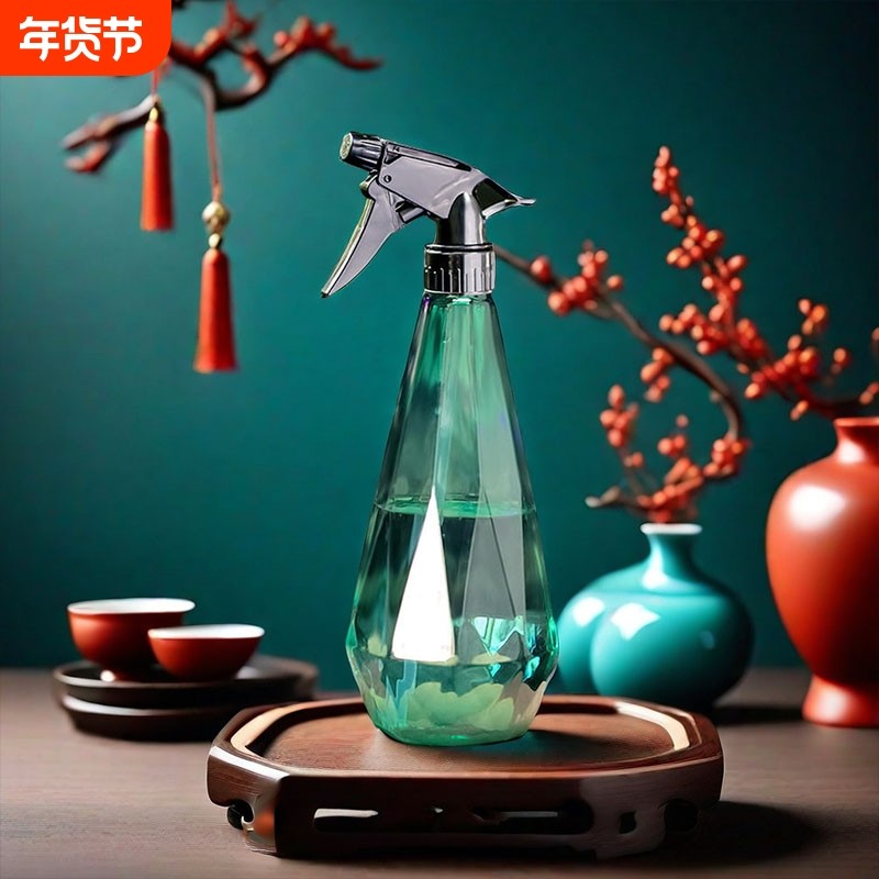 时尚钻石喷壶气压式调节喷水壶酒精喷雾瓶家用清洁花园洒水壶