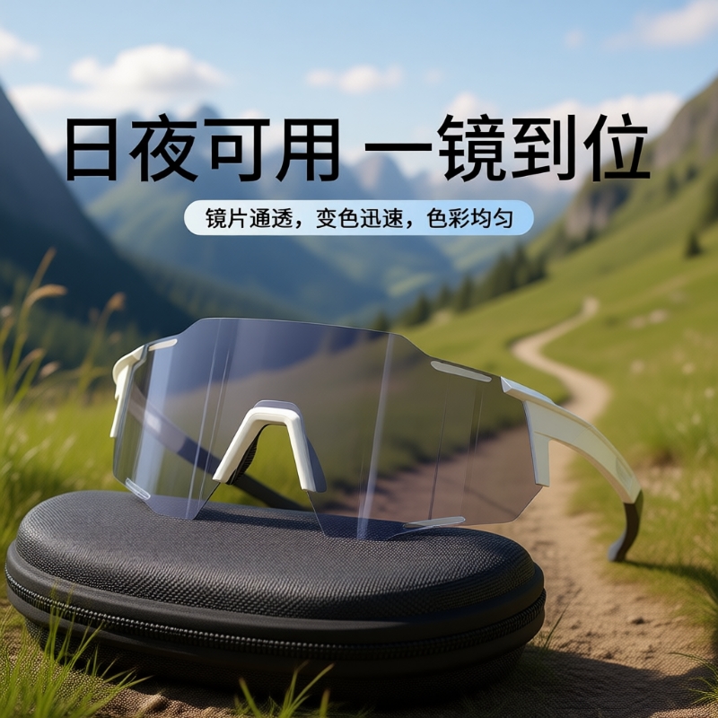 自行车骑行眼镜运动日夜两用户外变色装备防风沙护目镜太阳镜专业