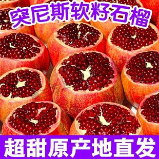 正宗突尼斯软籽石榴水果新鲜四川会理无籽纯甜应季孕妇水果一整箱