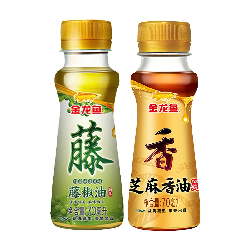 金龙鱼藤椒油70ml+金龙鱼芝麻香油70ml