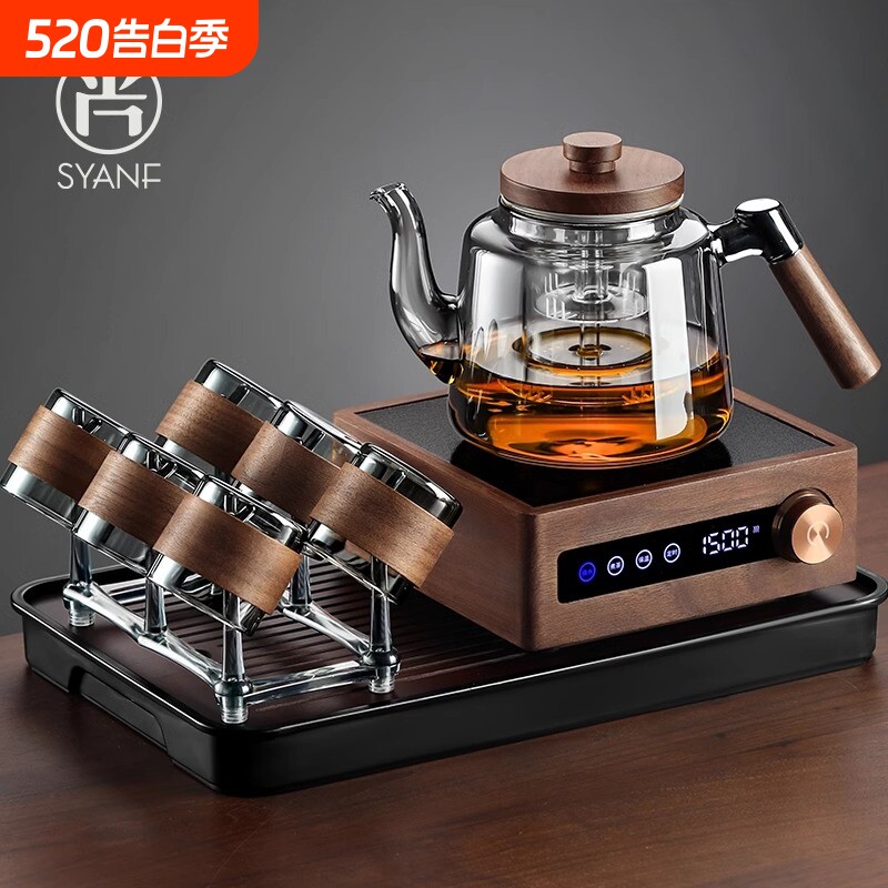 泡茶壶耐热玻璃煮茶茶壶养生壶蒸煮一体电陶炉煮茶壶茶炉烧水高温