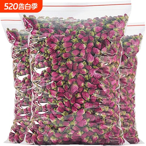 玫瑰花茶山东平阴干花泡茶干无硫花瓣食用重瓣玖瑰茶包官方旗舰店
