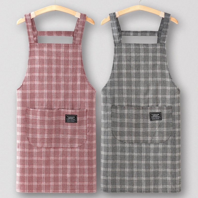 炒菜围裙厨房家用纯棉漂亮工作服女餐饮上班专用保洁2025新款做饭