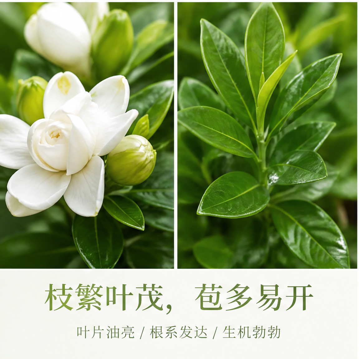 小叶栀子花盆栽室内客厅办公室花卉绿植桌面四季友好阳台开花适合