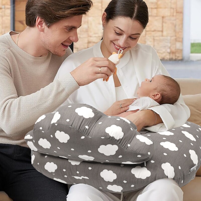 亚马逊跨境哺乳枕造型云朵喂奶枕孕妇枕婴儿学坐枕可拆洗多功能枕