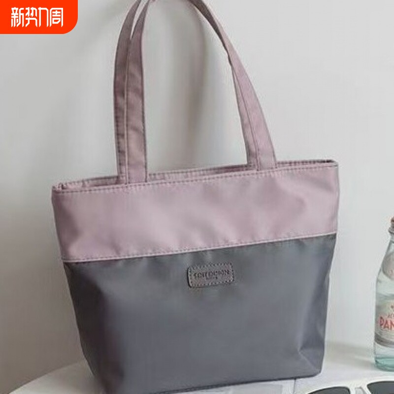 牛津布大容量手提收纳袋防水包包女妈咪外出上班通勤提包简约休闲