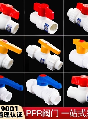 PPR双活接钢芯球阀阀门20塑料25水阀阀门开关4分6分1寸32水管配件