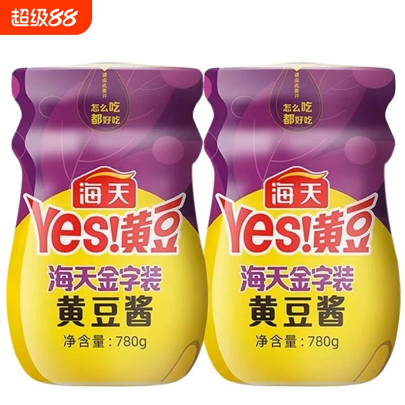 海天金字装黄豆酱拌饭拌面图片