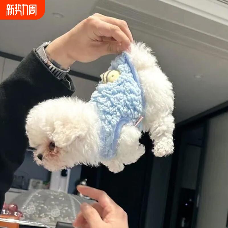 幼犬奶狗奶猫小号背心茶杯犬小狗家居服泰迪比熊狗狗衣服秋冬保暖
