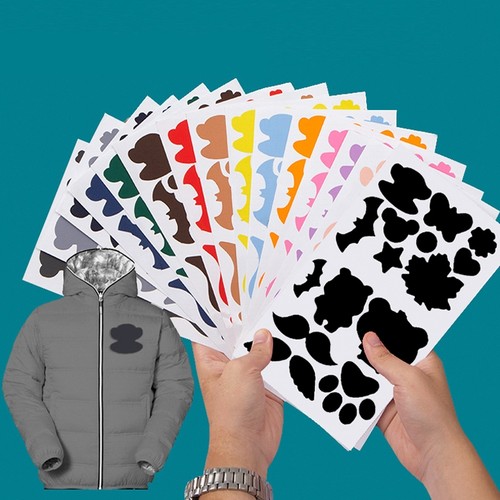 补羽绒服的布贴无痕修复破洞补丁贴自粘免缝修补衣服图案贴补洞贴