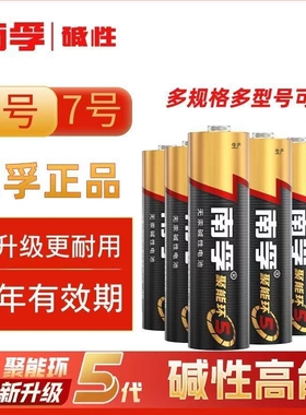 南孚电池7号电池5号40粒装AA五号碱性干电池1.5V适用玩具空调遥控批发七号AAA南孚电池7号