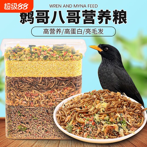 冠之亚八哥鹩哥营养粮食好吃营养