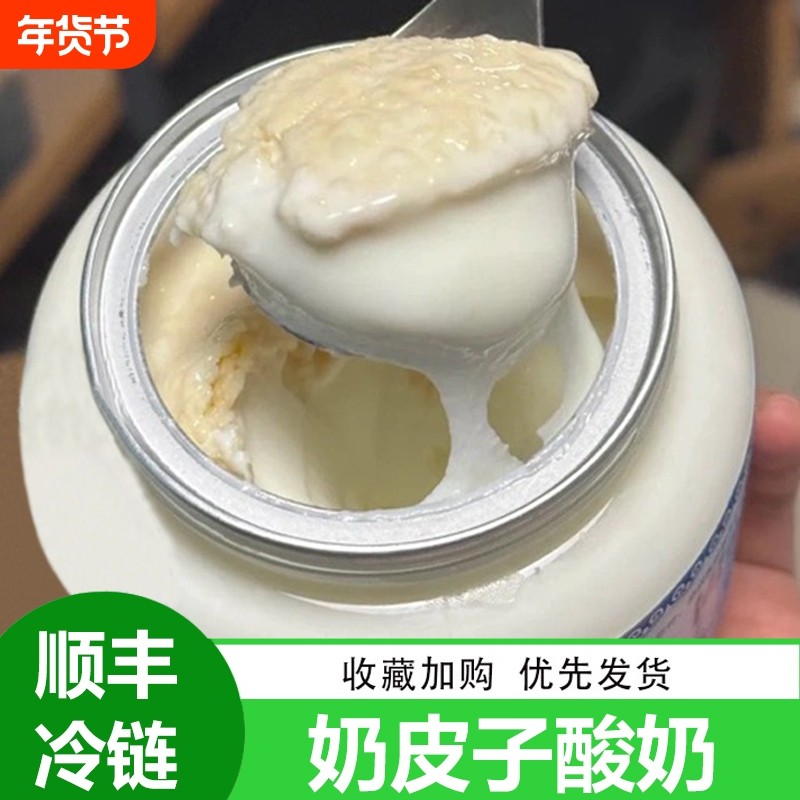顺丰冷链正宗奶皮子酸奶500g*2桶内蒙特产厚酸奶网红老酸奶早餐奶,咖啡/麦片/冲饮,低温酸奶,淘宝优惠券,粉丝福利购,淘宝优惠卷