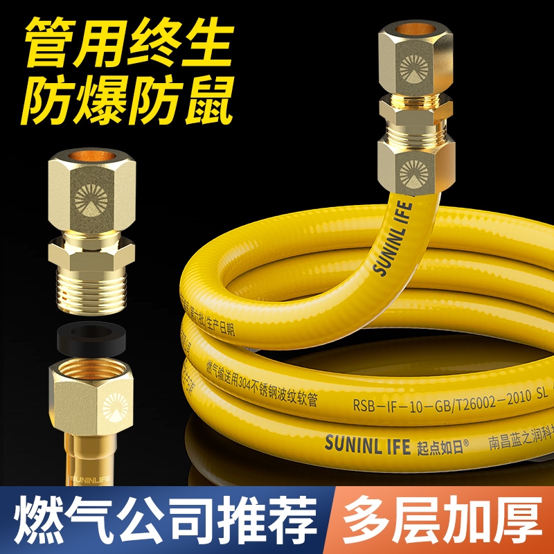 【一体工艺】不锈钢燃气波纹管