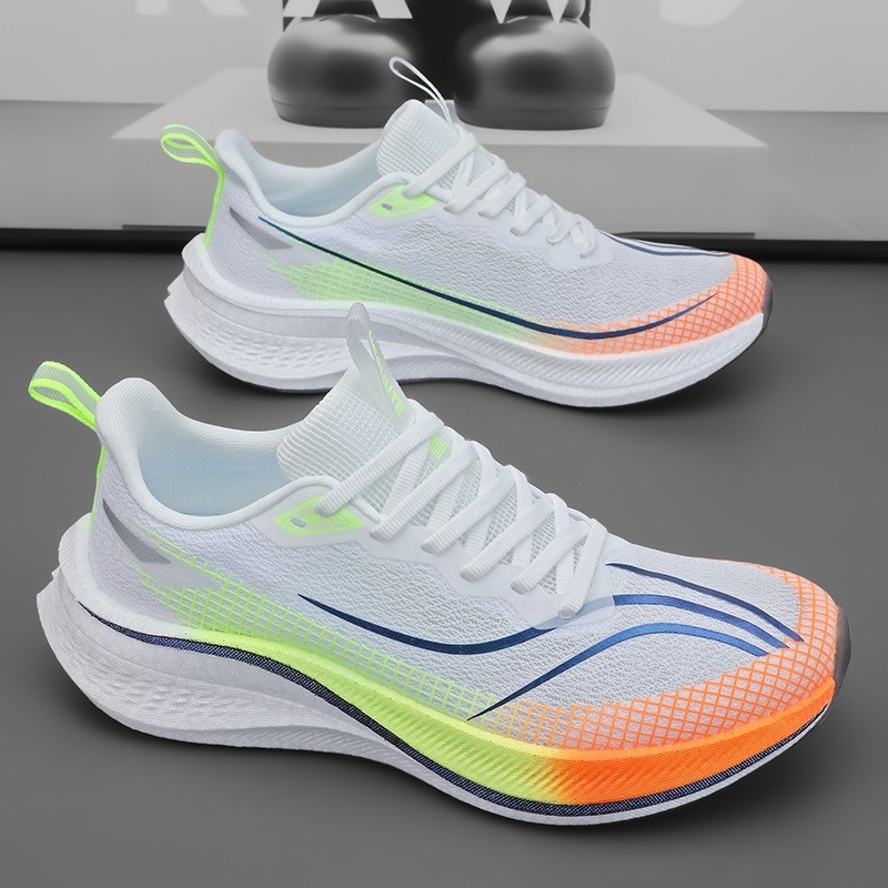 跑鞋飞电4c男女体育竞速跑步鞋运动马拉松防滑耐磨超轻学生跑步鞋