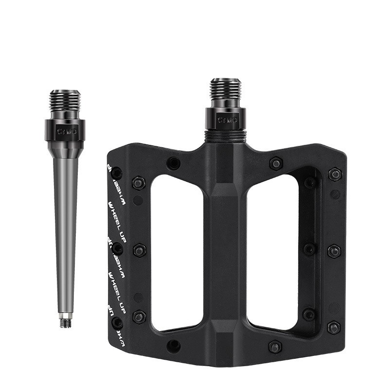 wheelup山地自行车脚踏单车尼龙纤维轴承脚蹬 死飞培林防滑踏