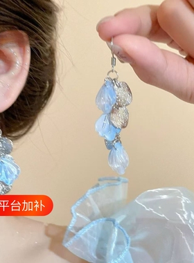蓝色高级感耳饰|超2000次加购