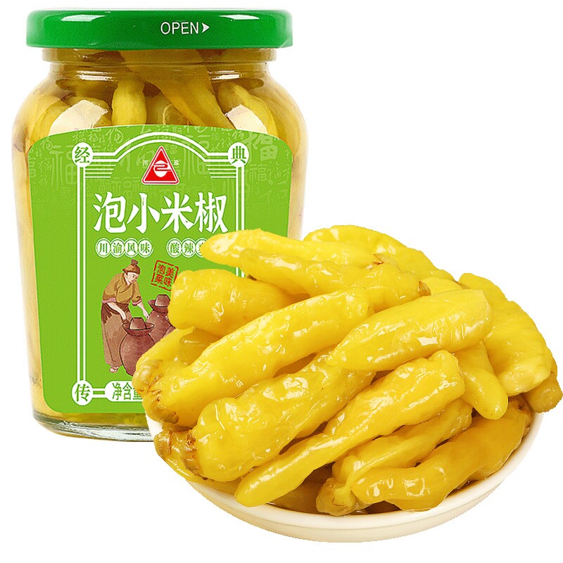 川珍小米椒368g泡野山椒小米辣椒泡椒凤爪泡菜川菜调料