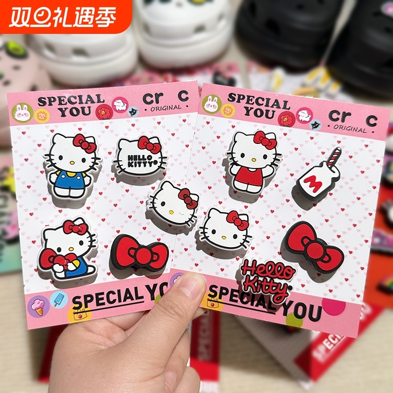 洞洞鞋配饰可爱鞋花装饰配件鞋扣饰品适配crocs卡骆驰立体米奇