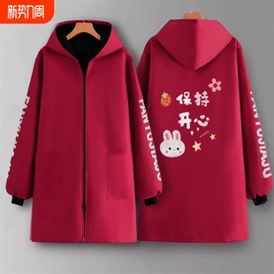 厚防水防油 加绒加男款 棉衣围裙厨房家用罩衣女新款 防脏2025秋冬季