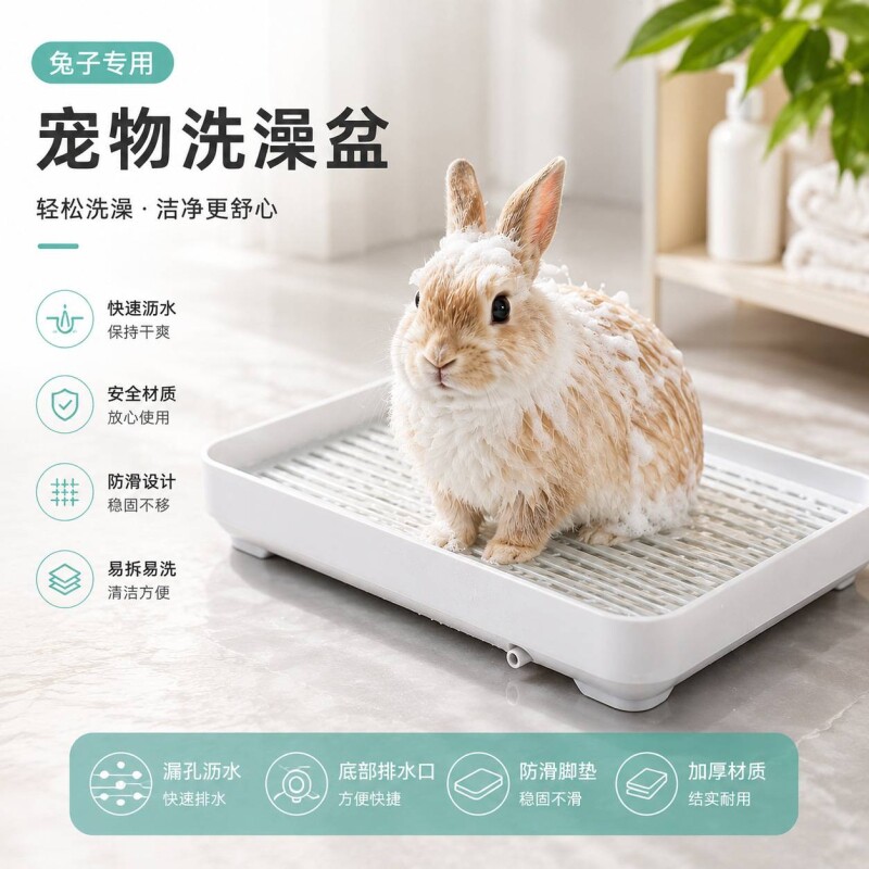 荷兰猪小宠物厕所天竺鼠平板尿盆兔兔尿盘大龙猫豚鼠专用便盆用品